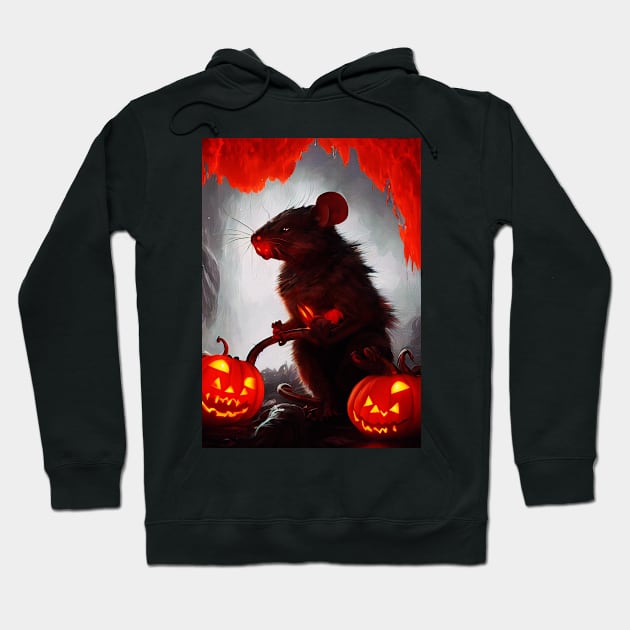 Rattus lives on Halloween Hoodie by silentrob668